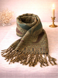 Paisley Pashmina – Orientalischer Schal, Handgefertigt, 75x180 cm