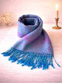 Paisley Pashmina – Orientalischer Schal, Handgefertigt, 75x180 cm