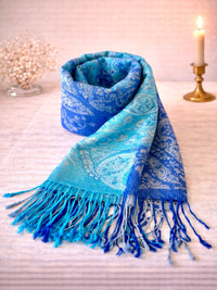Paisley Pashmina – Orientalischer Schal, Handgefertigt, 75x180 cm