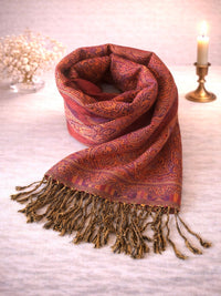 Paisley Pashmina – Orientalischer Schal, Handgefertigt, 75x180 cm