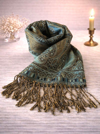 Paisley Pashmina – Orientalischer Schal, Handgefertigt, 75x180 cm