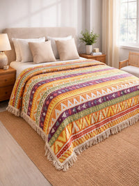 Tagesdecke – Boho Muster 100% Baumwolle 200x240 cm