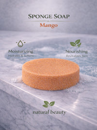Schwamm Seife Mango – Sponge Soap