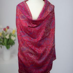 Luxuriöser Damen Pashmina Schal Red - Weich, Elegant & Exotisch