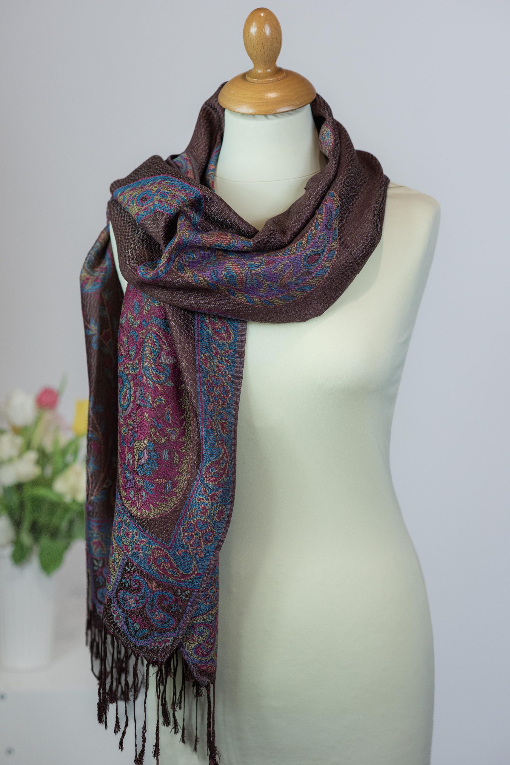 Schal, doppelseitig, Polyester, Kaschmir, Design, stilvoll, weich, warm, elegant, Mode, Accessoire, hochwertig, Winter, Damen, Herren, Geschenk