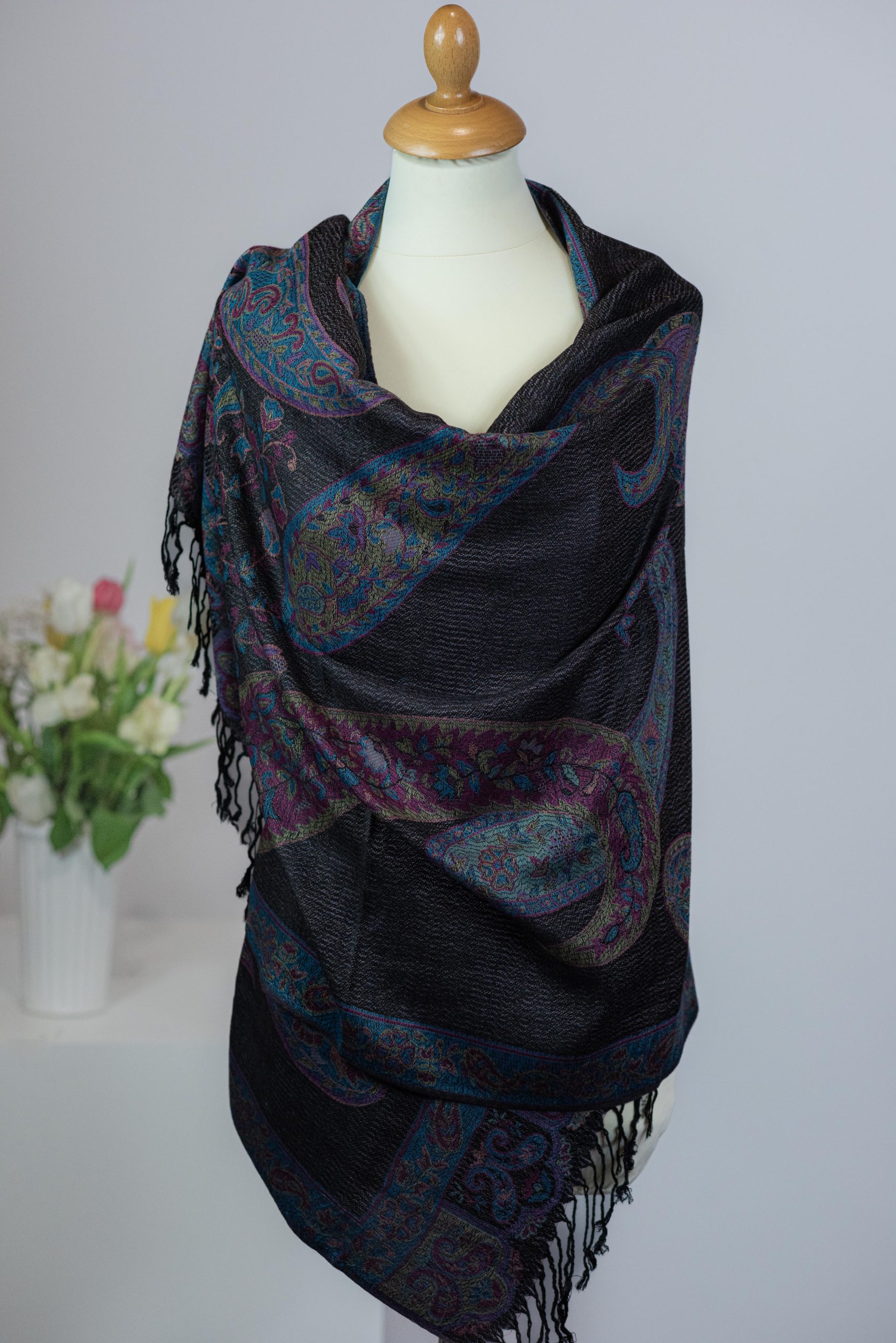 Schal, doppelseitig, Polyester, Kaschmir, Design, stilvoll, weich, warm, elegant, Mode, Accessoire, hochwertig, Winter, Damen, Herren, Geschenk