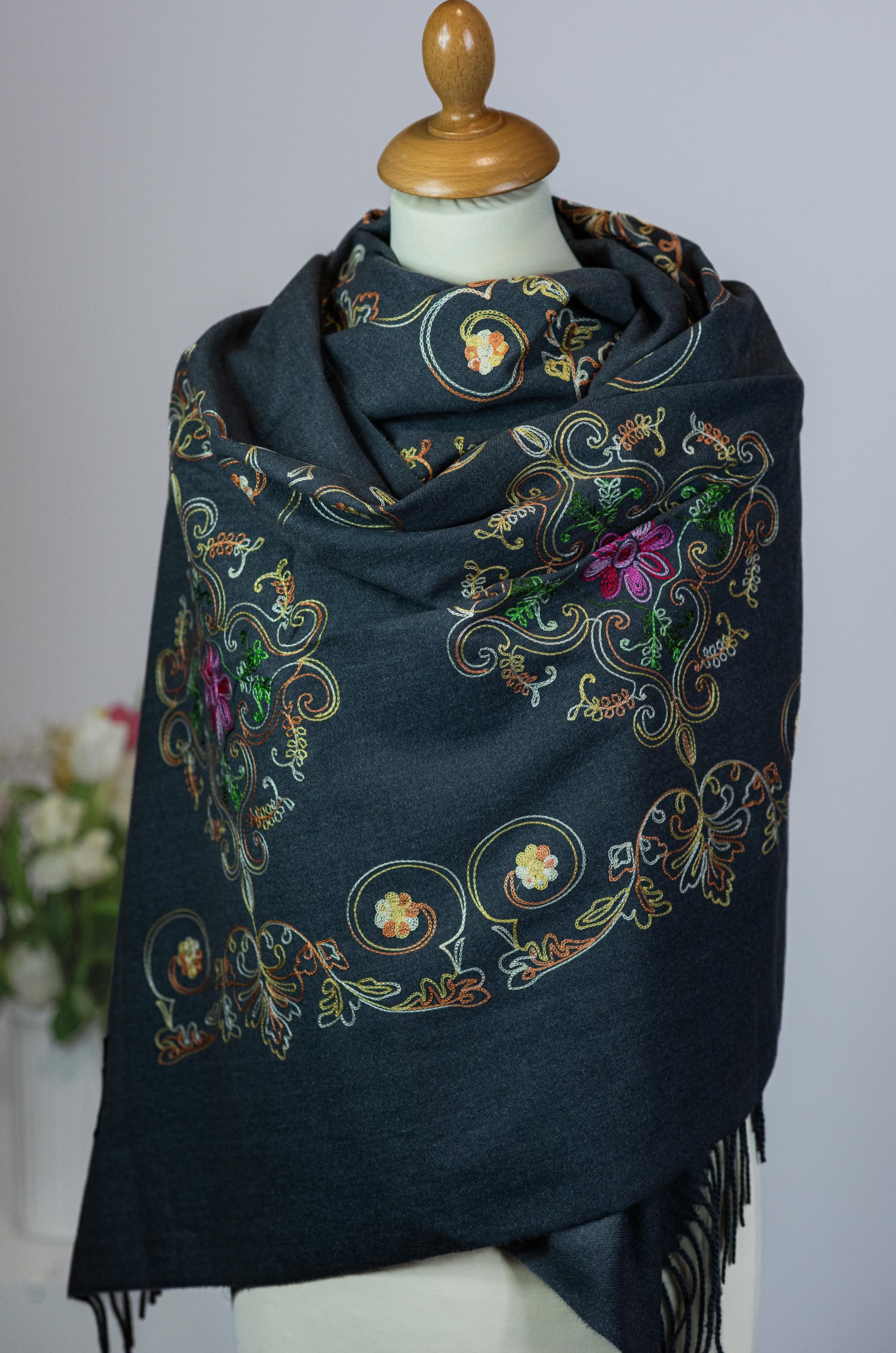 Schal, kopftuch, doppelseitig, Polyester, Kaschmir, Design, stilvoll, weich, warm, elegant, Mode, Accessoire, hochwertig, Winter, Damen, Herren, Geschenk