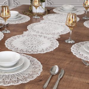 tischläufer,amerikanischesservierrteller,dining room set, runner, decke,tischdecke