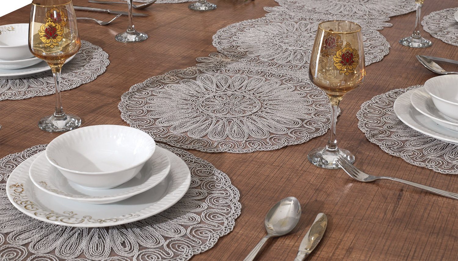 dining room set, amerikanisches servierteller, tischläufer, runner, decke,tischdecke, tischrunner,servierteller, tisch,