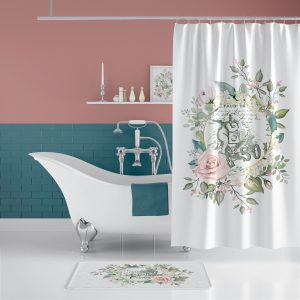angel,blume,badezimmer,schower curtain,duschvorhang, duschen,schönheit,
