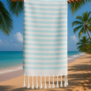Strand-Sauna Tuch Royal  Turquoises Perfekt für Strand, Sauna und Pool