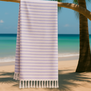 Strand-Sauna Tuch Royal Turkish Lila  Perfekt für Strand, Sauna und Pool